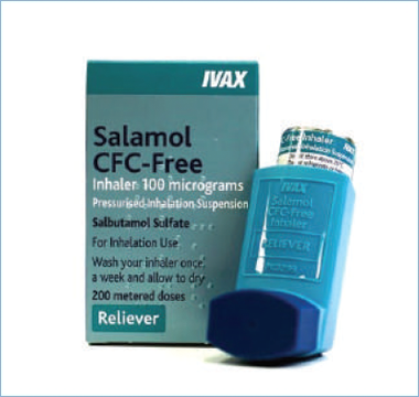 Salamol 100 inhaler CFC free